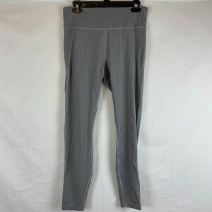 Allbirds Leggings L Gray Slit Waist Pocket